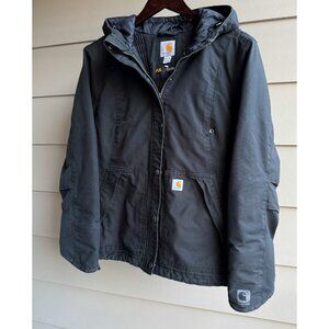 Carhartt Full Swing Cryder Jacket Womens M Thinsulate Quick Duck Black